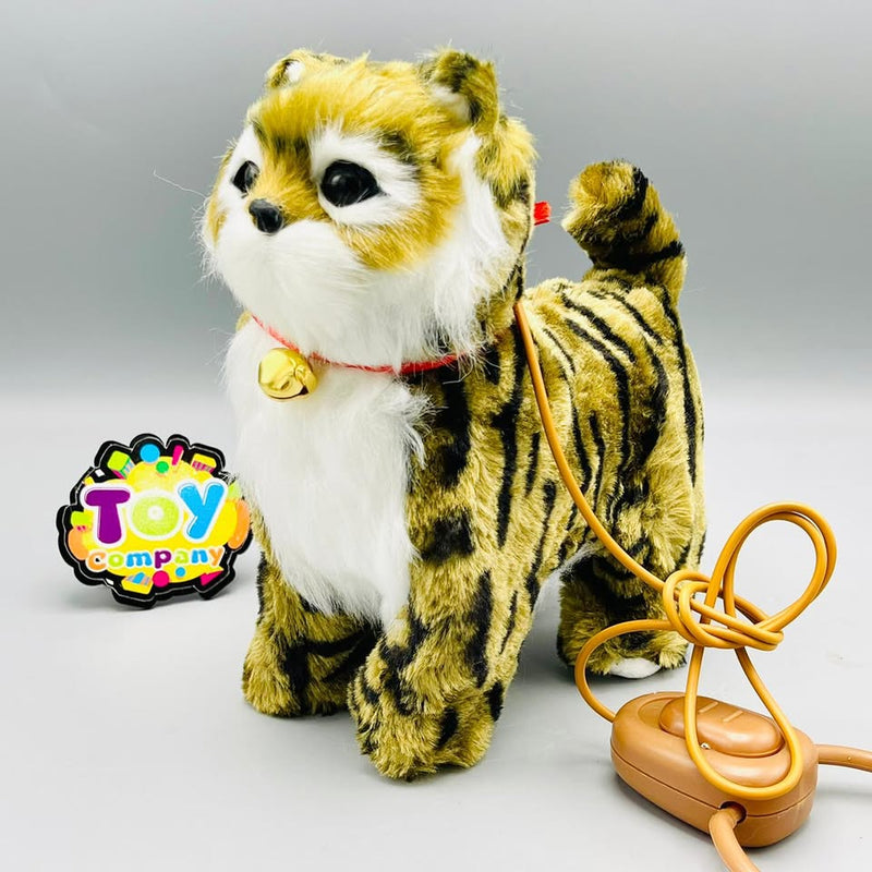 Cute Walking RC Cat with Leash – Interactive Pet Toy for Kids 🐱💖