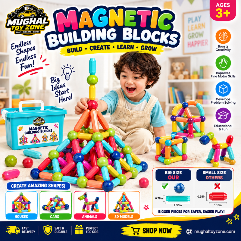 MAGNETIC BUILDING BLOCKS 🧲🧱 | BUILD • CREATE • LEARN • GROW