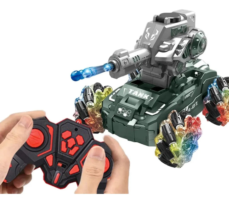 RC Gel Blaster Shooting Tank with Smoke – Action Battle Toy 🪖🔥